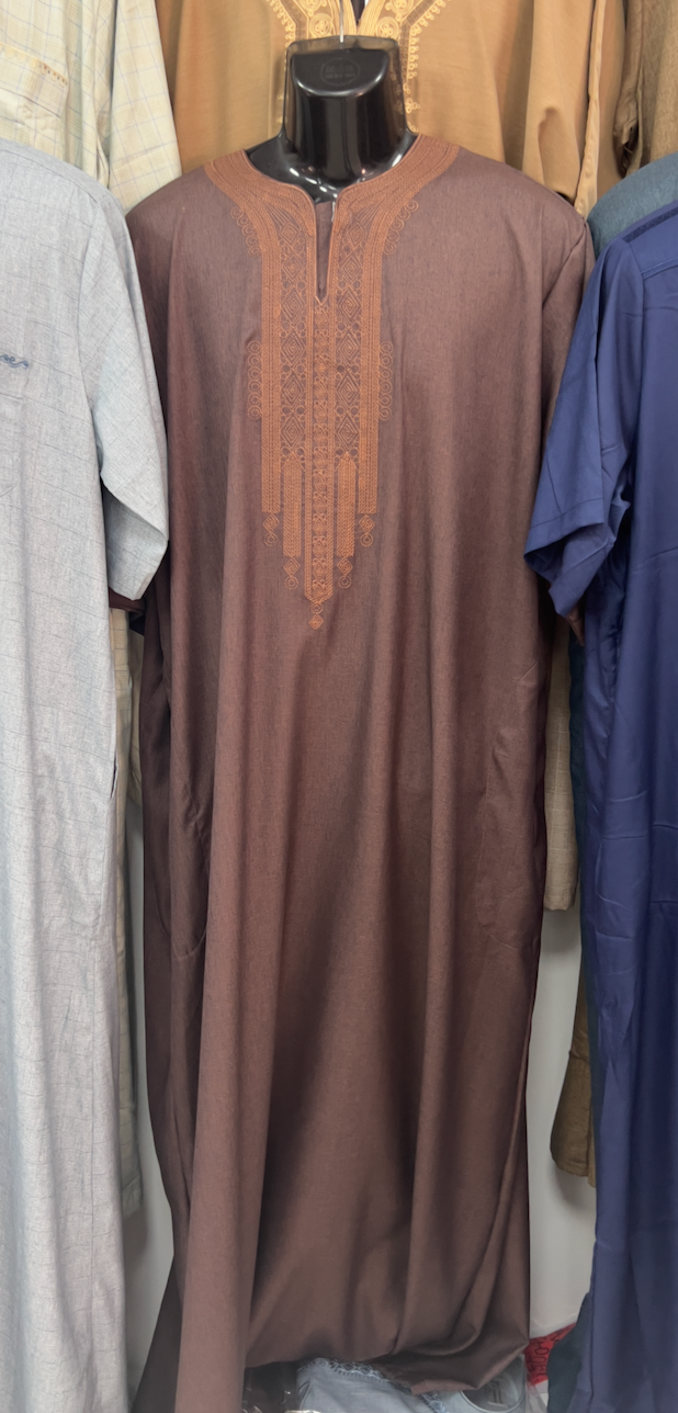 2024 Wholesale New Style Men Muslim Thobe Thawb