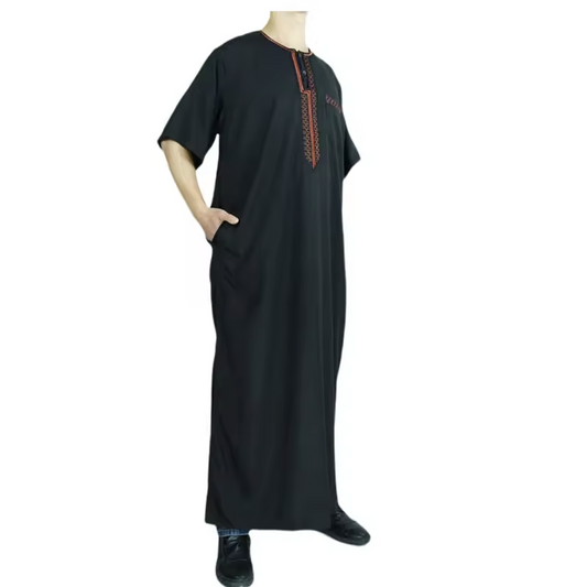 2024 Hot-selling Middle East Kaftan Comfortable Saudi Arabia Long Sleeve Robe Men Thobe